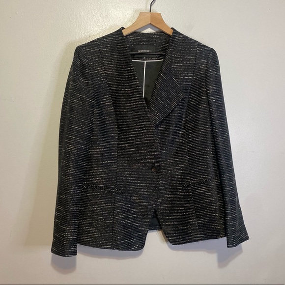 Lafayette 148 New York Jackets & Blazers - Layfayette148 New York Black And White One Collar Blazer Size 14